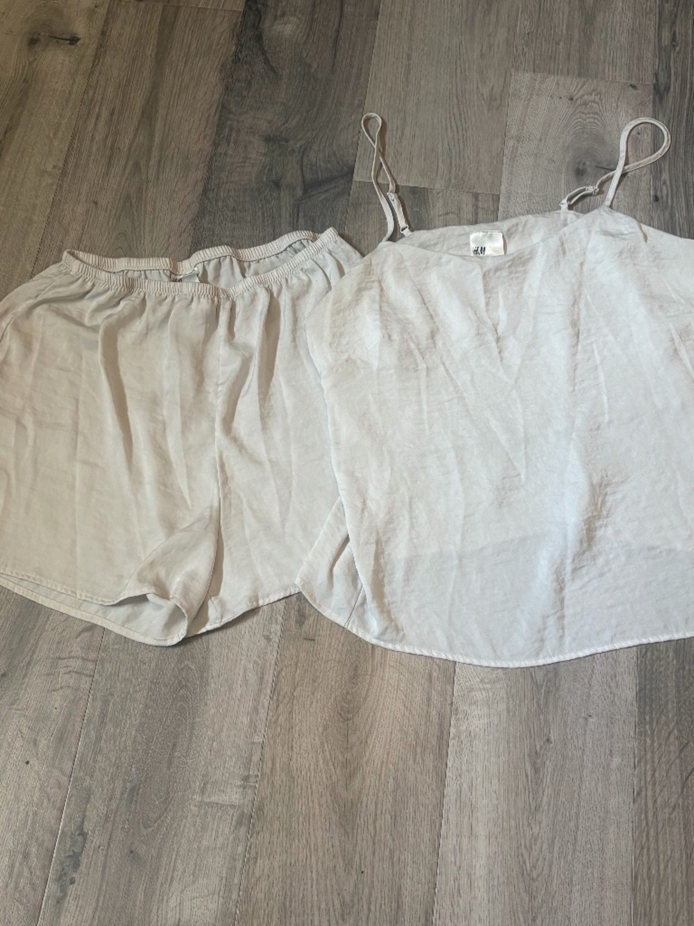 H&M cream pyjama set